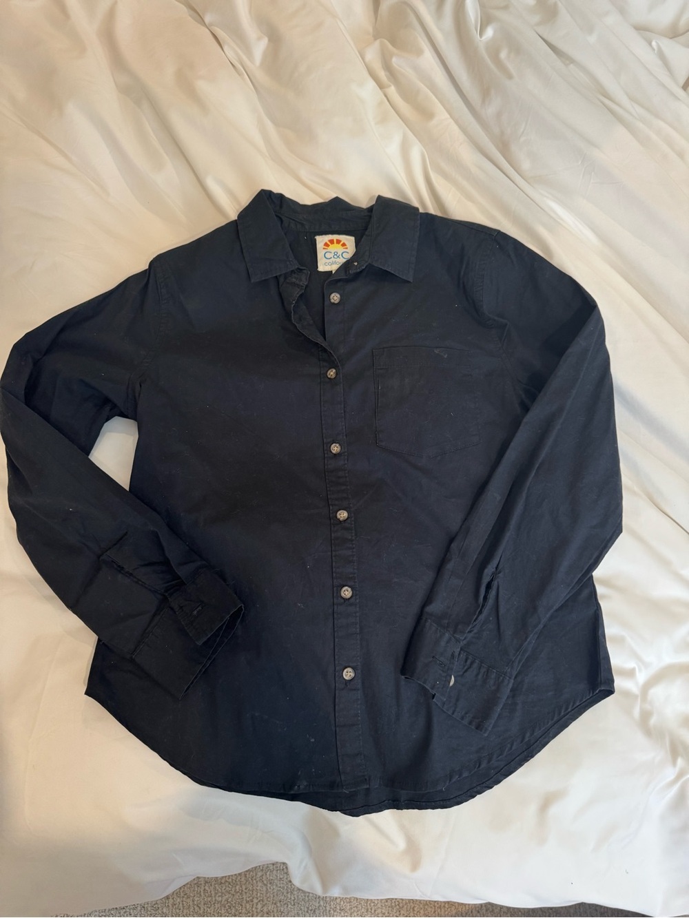 C&C California Men's Dark Navy Button-Down Shirt